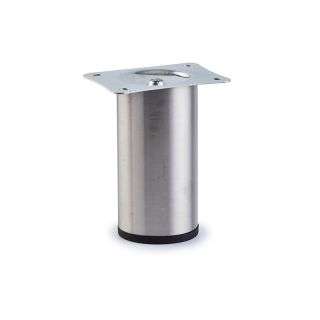 Straight Round Leg, H100mm x 50mm, Stainless Steel