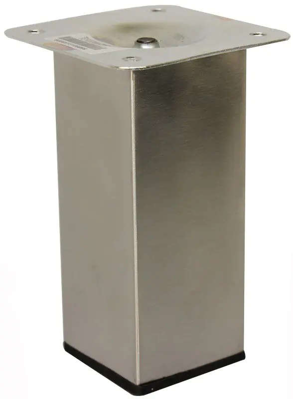 Square Leg, H125mm x 50mm, Stainless Steel