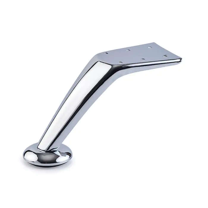 Curved Leg, H115mm x 54mm, Chrome Plated