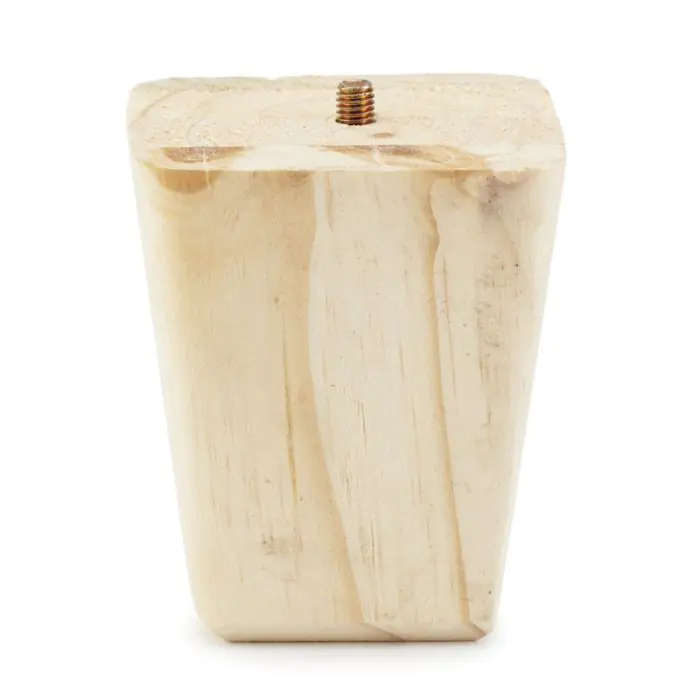 Tapered Leg, H100mm x 90mm, Raw Pine, M8 Bolt
