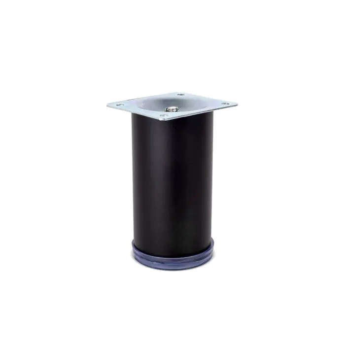 Straight Round Leg, Eco, H100mm x 50mm, Black