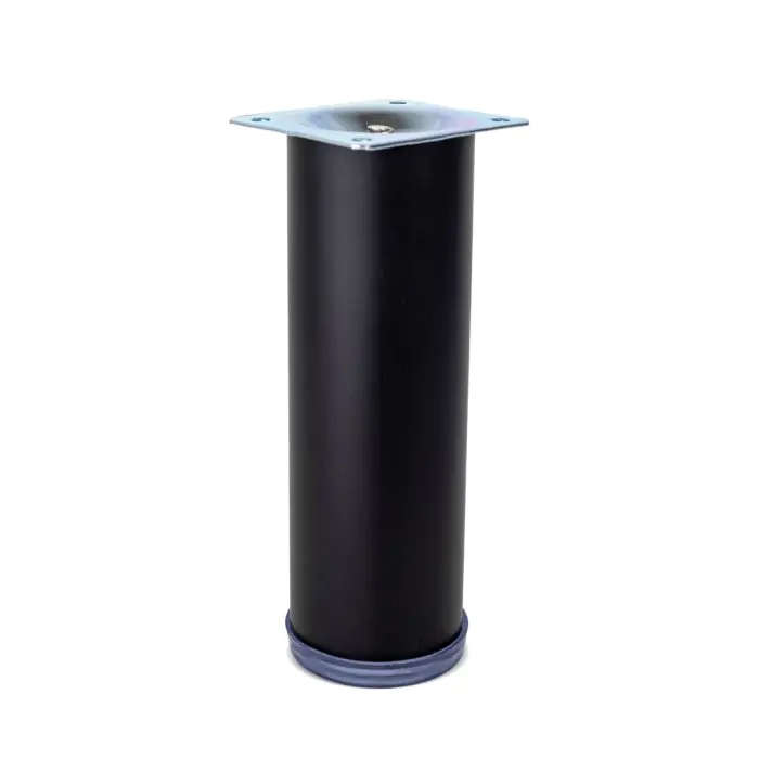 Straight Round Leg, Eco, H155mm x 50mm, Black