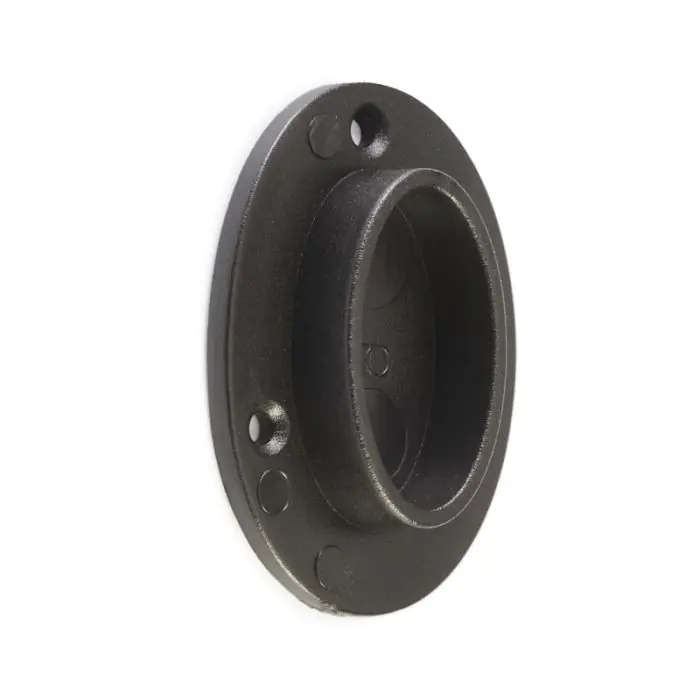 Closed Rail Holder, Black, Plastic, 1 Piece