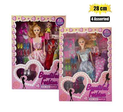Doll Fashion 28Cm W/Child & Accessories