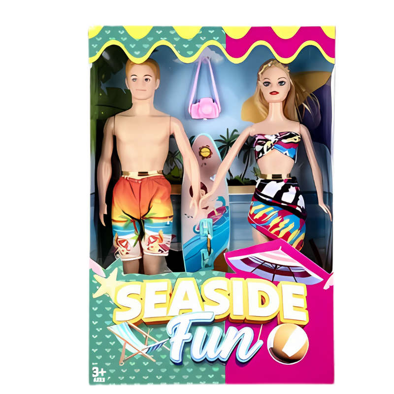 Fashion Beach Dolls Set Of 2