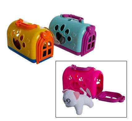 Play-Set Pet Mini Plush In Carrier Astd