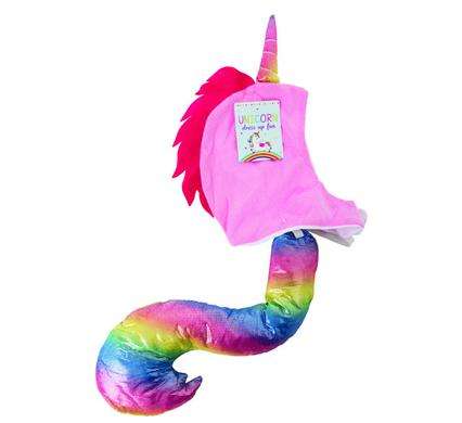 DRESS UP PLUSH HOOD AND TAIL UNICORN