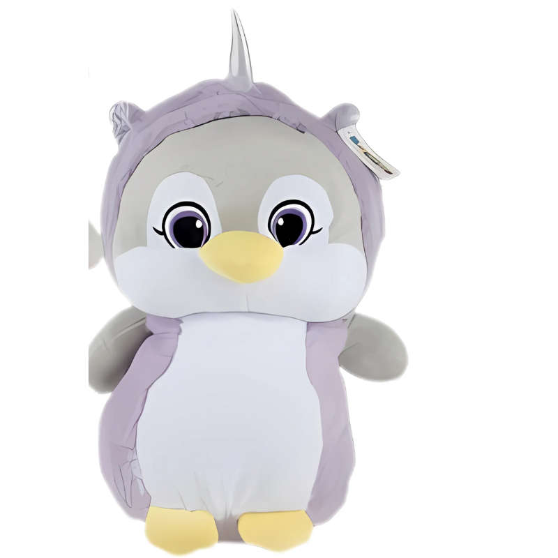 Plush Penguin W/Unicorn Hoodie 47Cm