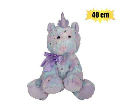 Plush Unicorn Pastel Purple 40Cm