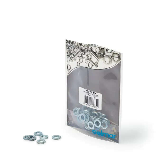 Flat Washers, M6 x 12mm, 40 Pieces