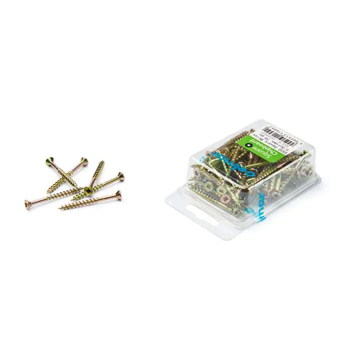 Chipboard Screws, Square, No.8, 4mm x 50mm, 70 Pieces