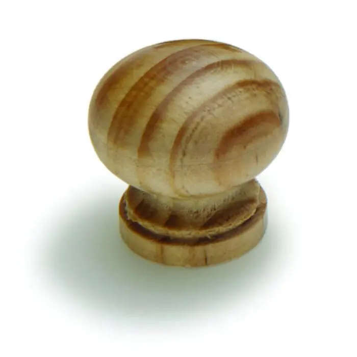 Knob, Raw Pine, 43mm