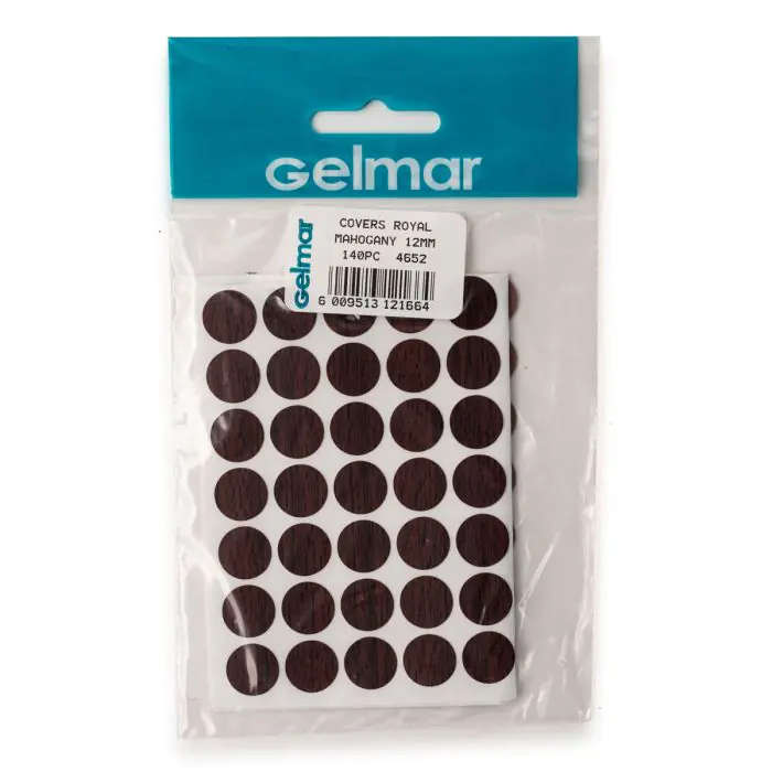 Hole Covers, Royal Mahogany, 12mm, 140 Pieces
