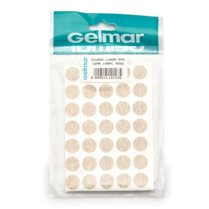Hole Covers, Lunar Ash, 12mm, 140 Pieces