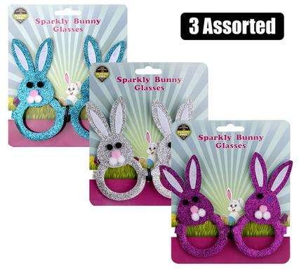 Dress Up Sparkle Bunny Glasses With Ears