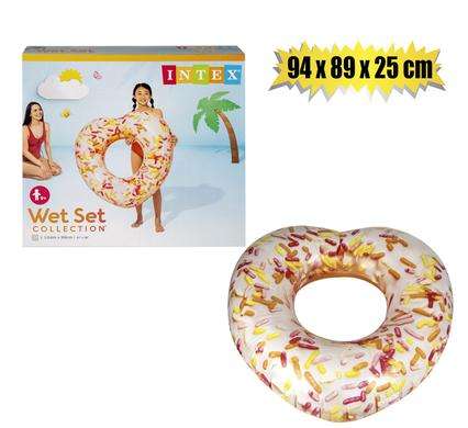 Intex Tube 94X89X25Cm Pink Donut Heart