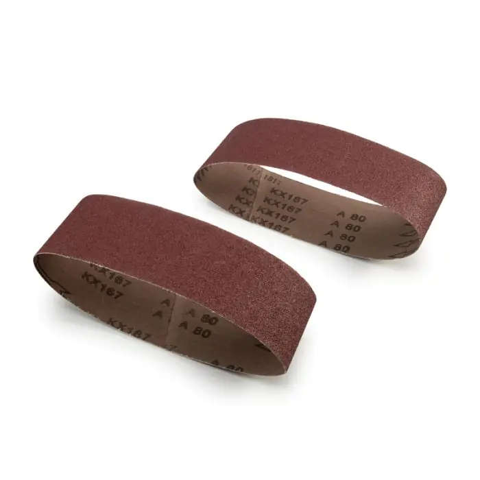 Sanding Belt, 75mm x 533mm, P80, 2 Pieces