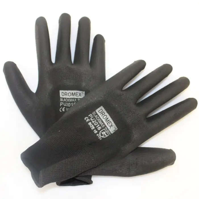Polyurethane Coated Inspectors Gloves, Size 9