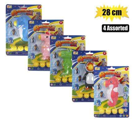 Animals Ball-Shooting Eva Asstd 28Cm