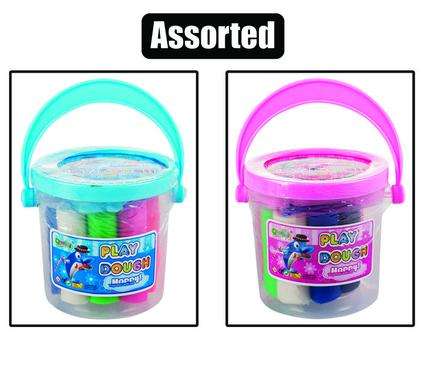 Edu Play Dough In Bucket Asstd