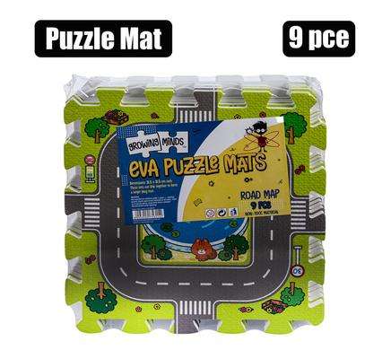 Edu Eva Road Map Puzzle Mat 9Pc