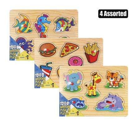 Edu Push-In Board Wooden Asstd