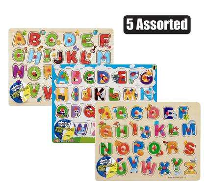 Edu Push-In Board Wooden Alphabet