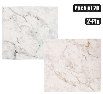 Serviettes 2Ply 33Cm 20Pc Marble