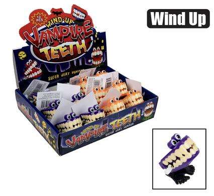 Novelty Halloween Wind Up Chatter Teeth