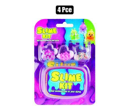 Novelty Slime Diy W/Accessories 4Pc