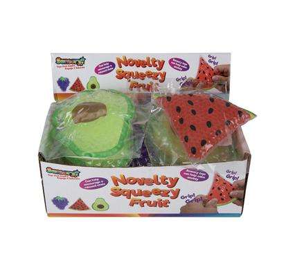 Novelty Squeezy Fruit 8-10Cm