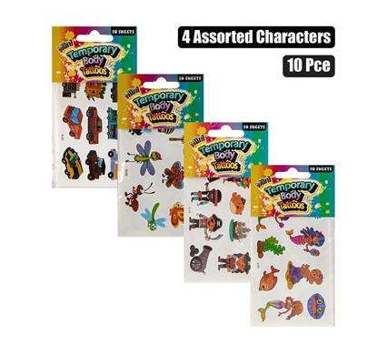 Sticker Tattoo Body Temp Mini Sheets 10P
