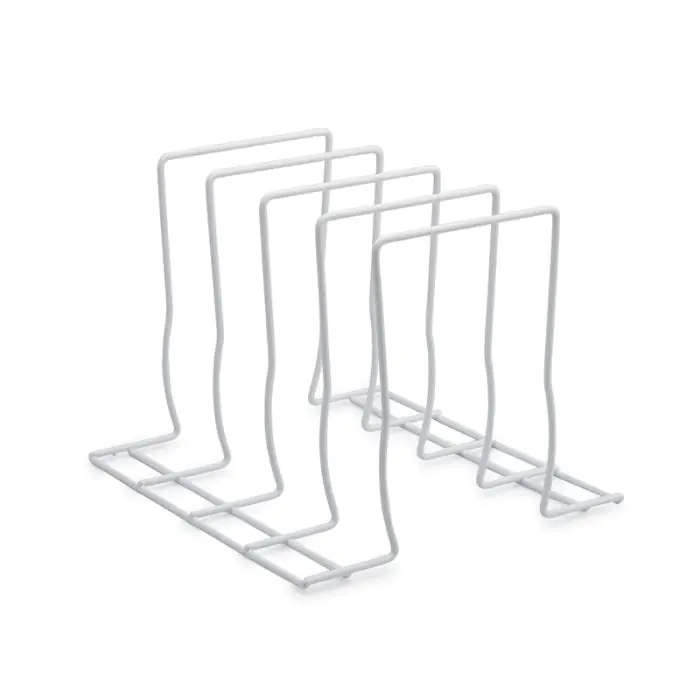 Pot Lid Holder, 4 Lid, White