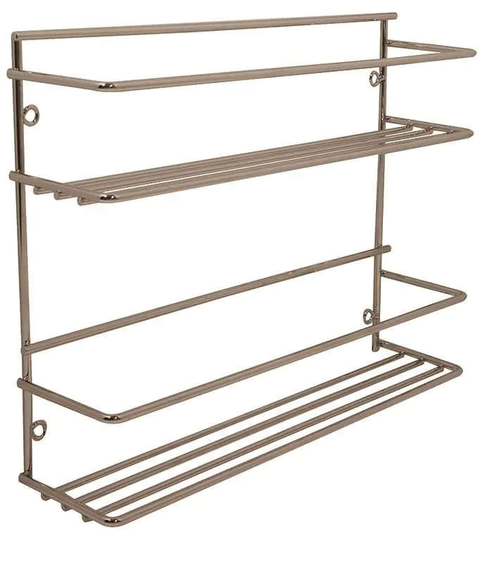 Spice Rack, Chrome Plated, 2 Tier