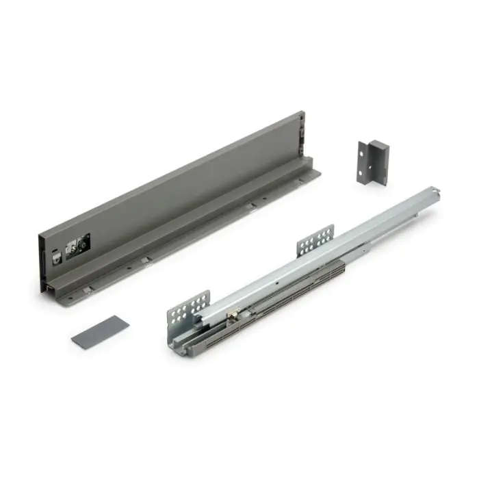 Starbox Slim Drawer Sides, Grey, 500mm x 88mm