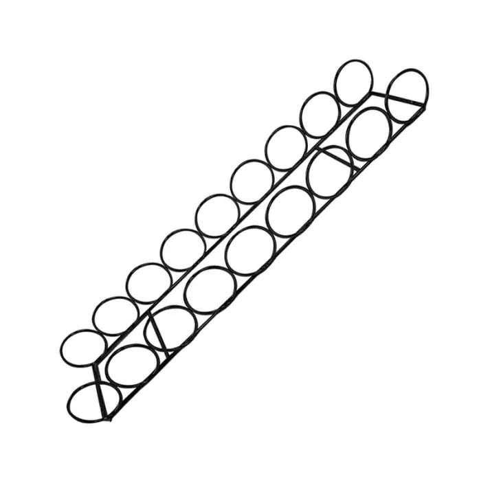 9 Wine Bottle Ring Holder, Black