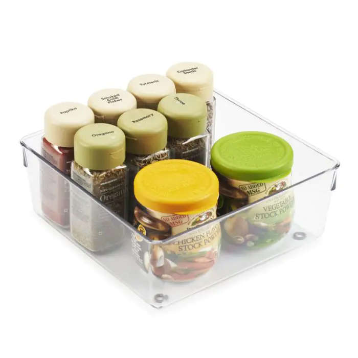 Drawer Organiser, Clear, 200mm x 200mm x 78mm