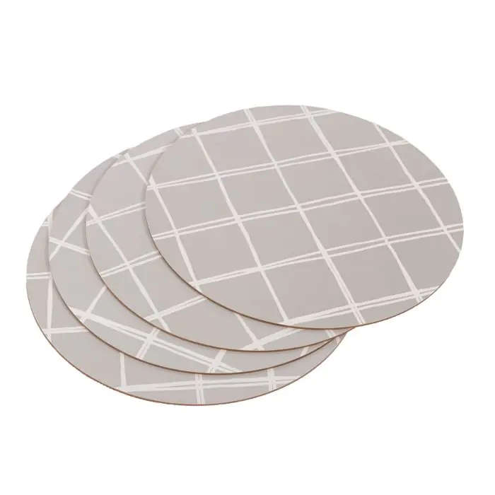 Placemats, Cork, Round, 4 Pieces, 320mm