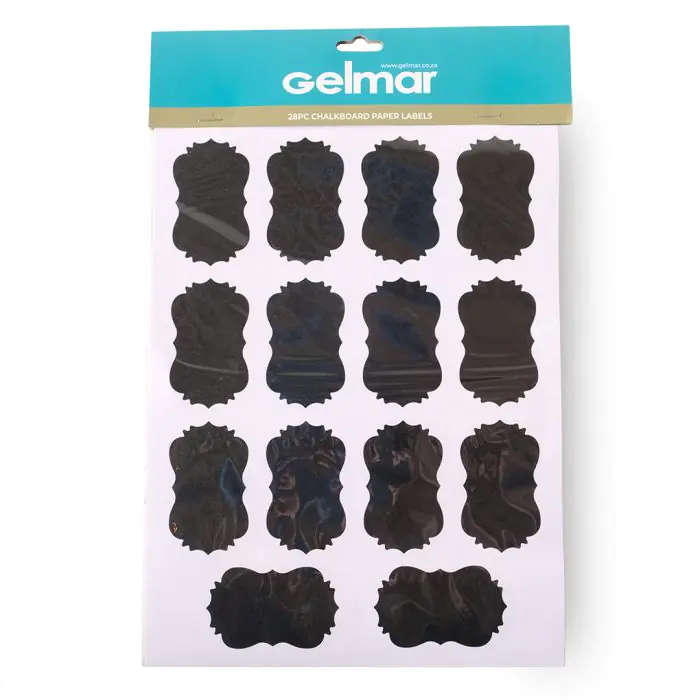 Chalkboard Paper Label Stickers, 28 Pieces