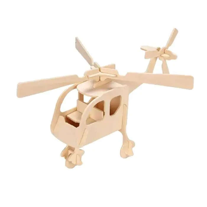 Puzzle, Helicopter, Plywood