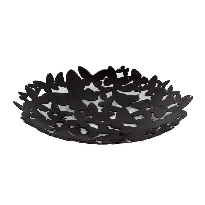 Fruit Plate, Black, Metal, 280mm