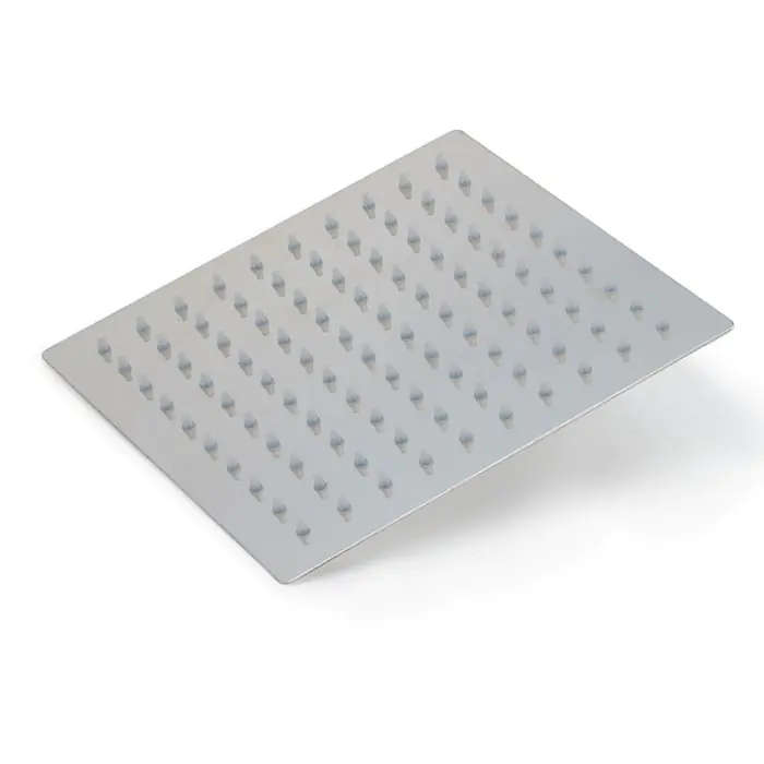 Shower Rose, Square, Stainless Steel, 200mm