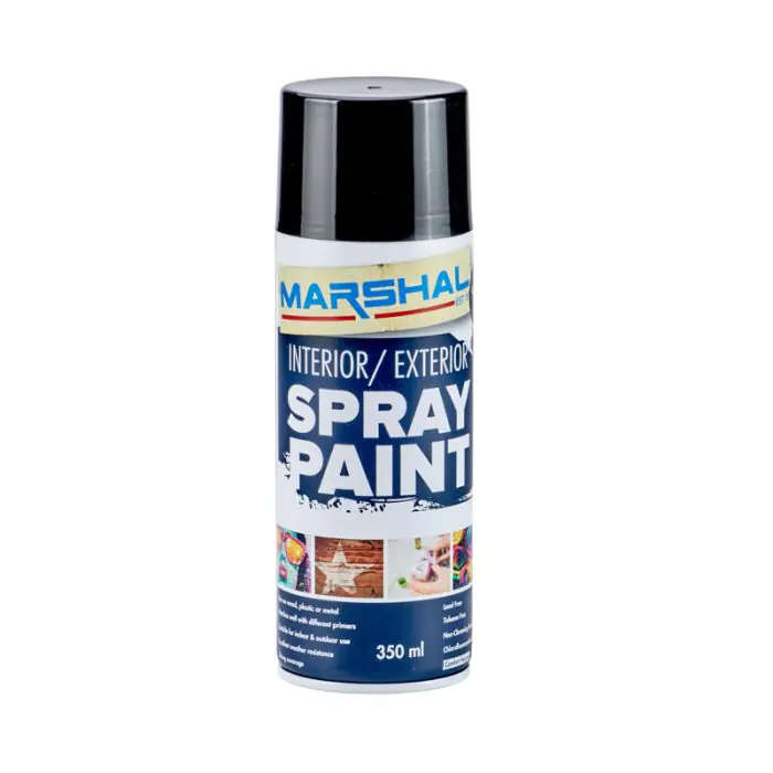 Marshal Spray Paint, Satin Black, 350ml