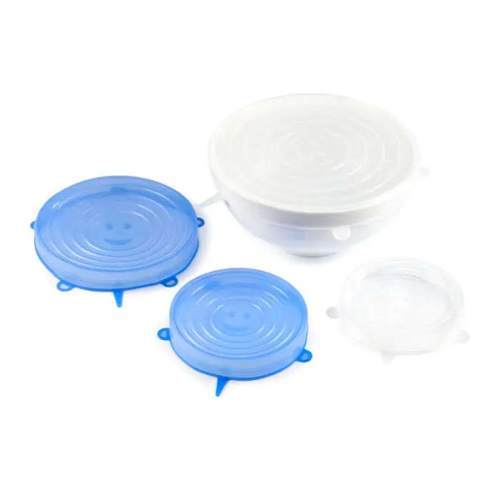 Silicone Stretch Lids, 4 Pieces