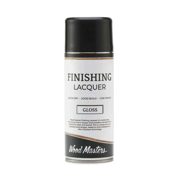 Wood Masters Finishing Lacquer Spray, Gloss, 350ml