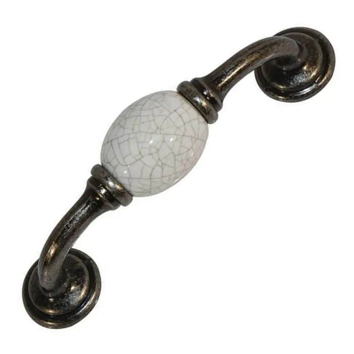 Crete Handle, Antique Pewter, 96mm