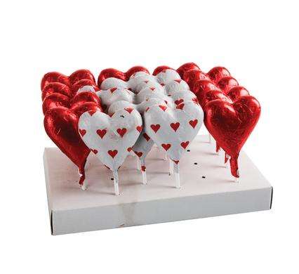 Sweet Choc Rp Heart Lolly 28G (T)