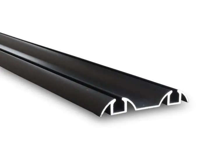Sliding Door System, Bottom Profile, Black, 2m