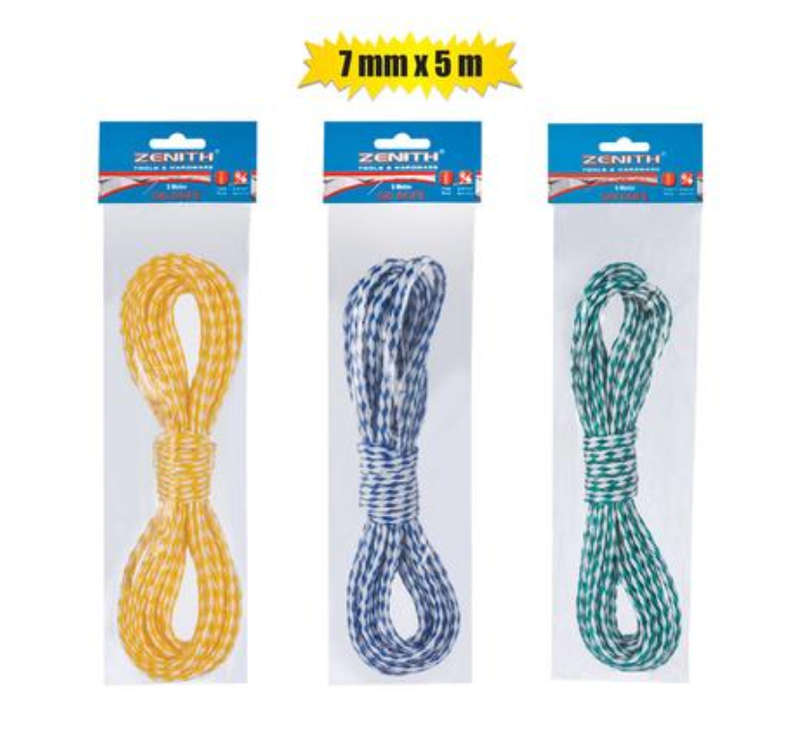 Ski-Rope  7Mm X  5M-Hank 2-Color  Zenith