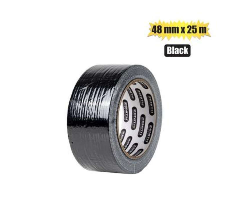Tape Ducting Black 48Mmx25M       Zenith